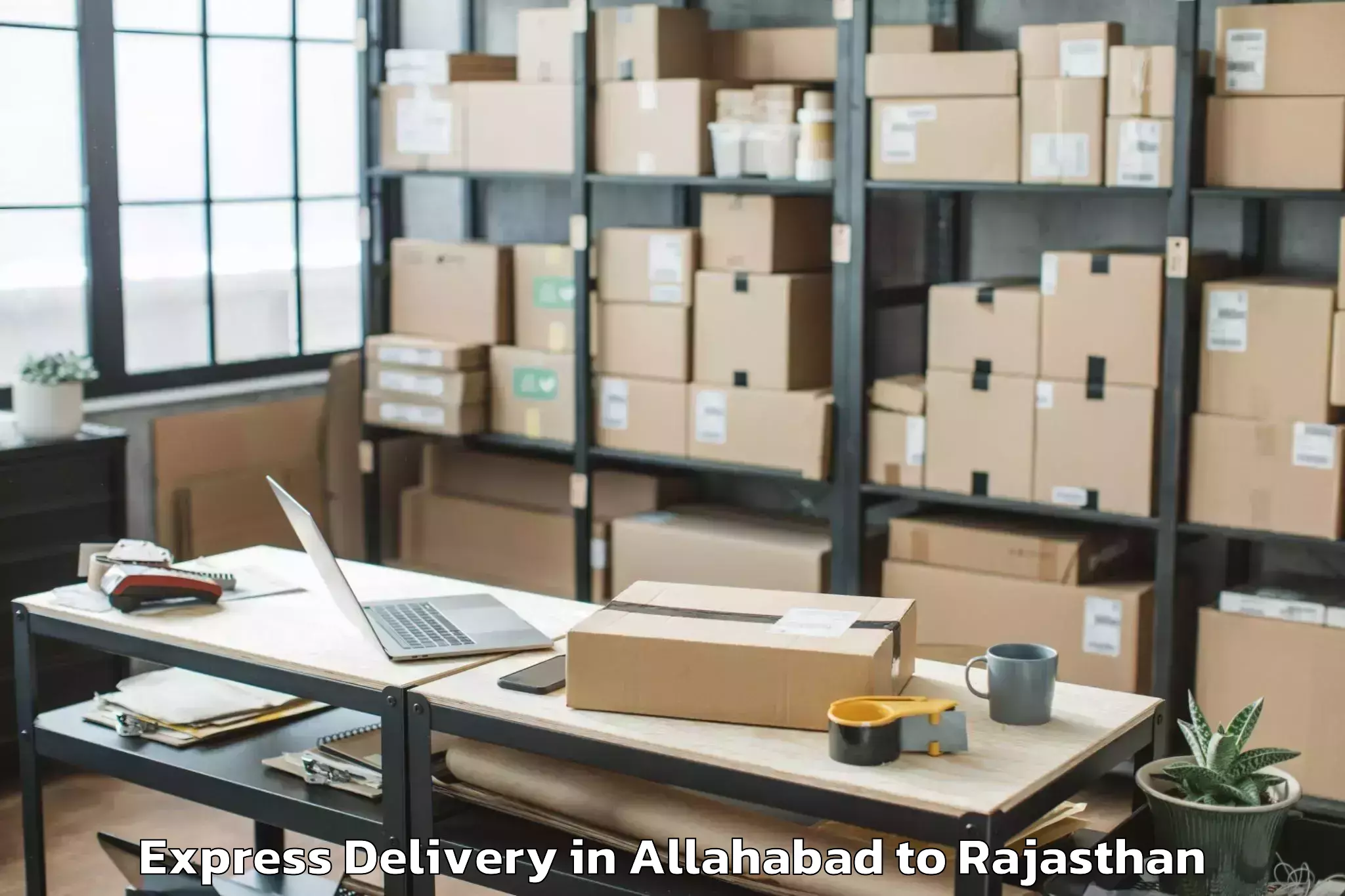 Book Allahabad to Jobner Express Delivery